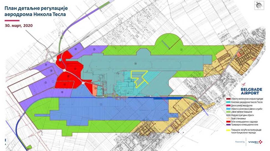 Airfield map of ownership.